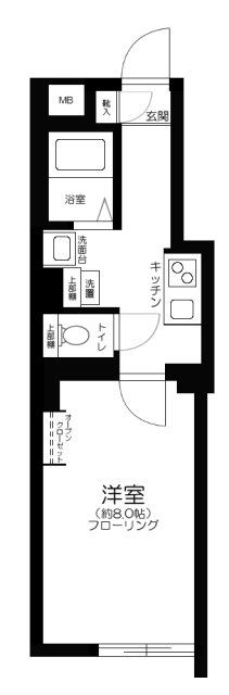 プラクティカル中野坂上の間取り