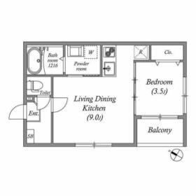 ハーモニーテラス末広町の間取り