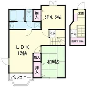 フィールドドリーム弐番館の間取り