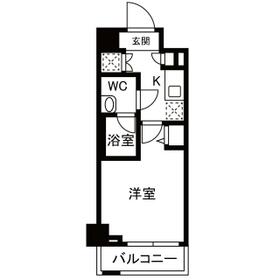 ＡＸＡＳ洗足池・203号室の間取り