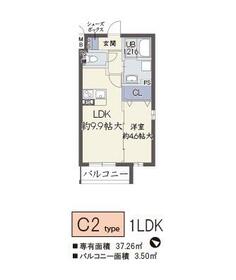 リーベ岸部の間取り