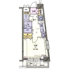 シンシア日本橋新川の間取り