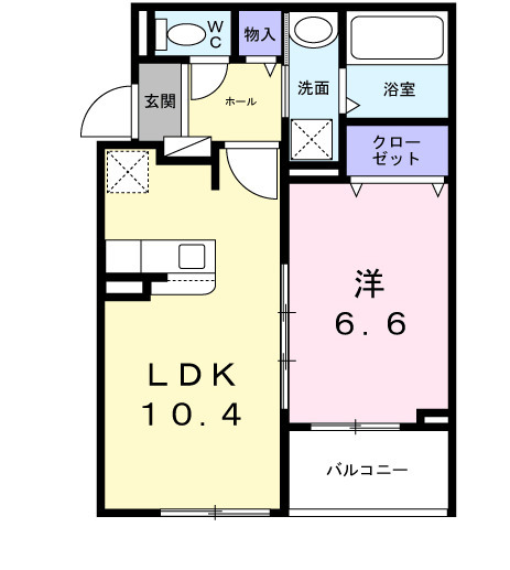 サンロイヤルⅠの間取り