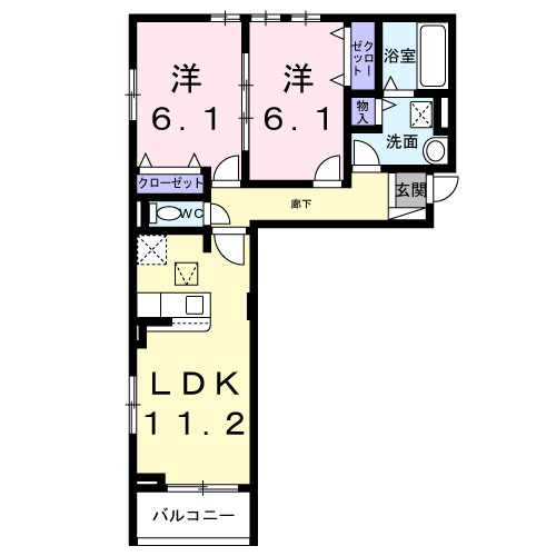 サンロイヤルⅡの間取り
