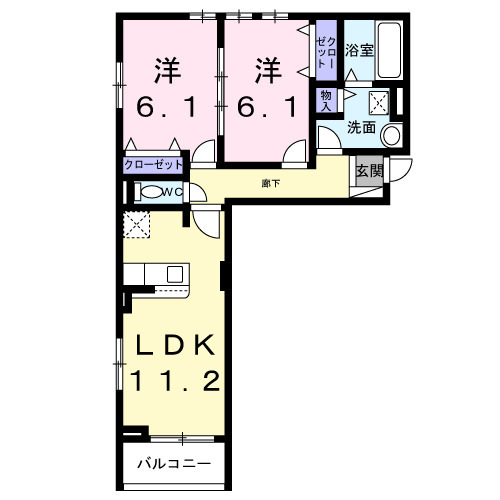 サンロイヤルⅡの間取り