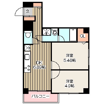 グランシャリオ国立の間取り