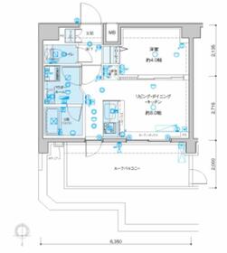 ＧＥＮＯＶＩＡ武蔵関公園ｓｋｙｇａｒｄｅｎ・903号室の間取り