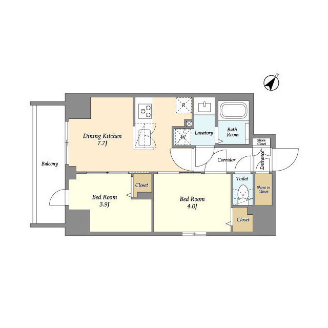 Augusta Residence 新小岩の間取り