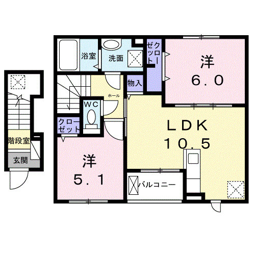 クレスト コートの間取り