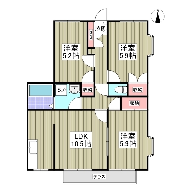グランデュール瀬戸岡の間取り