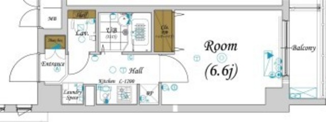ガーラ・シティ蒲田南・401号室の間取り