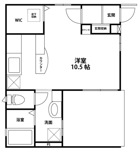 上落合の完工年月(2003年10月)築の賃貸アパートの間取り