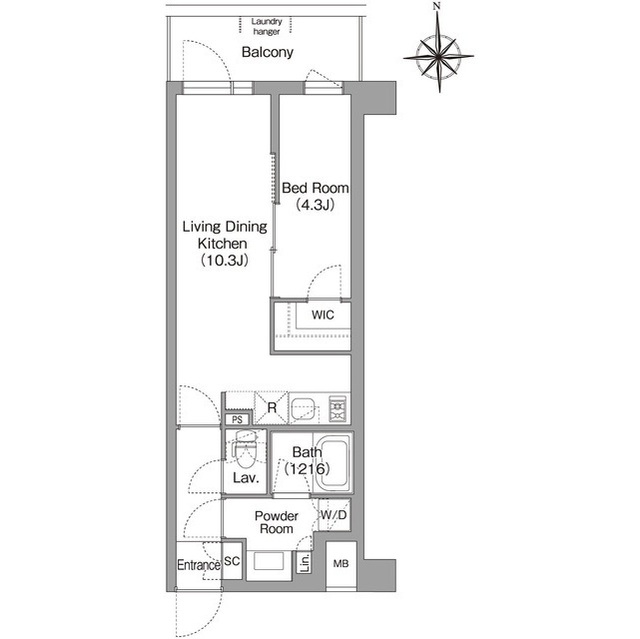 コンフォリア・リヴ大森西の間取り