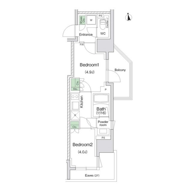 スタイリオ川崎の間取り