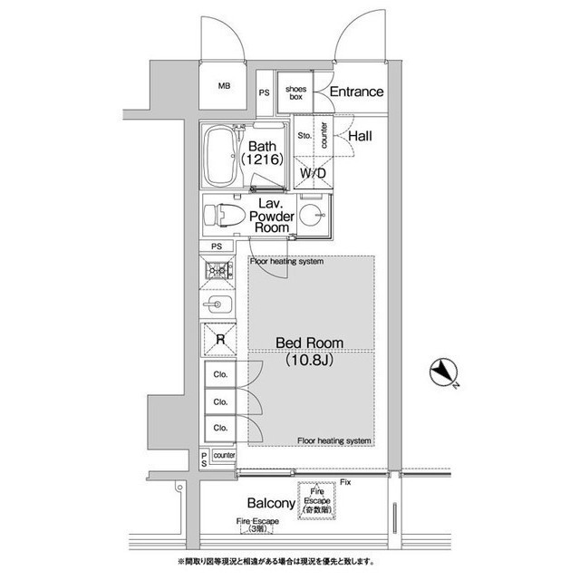 BPRレジデンス渋谷の間取り