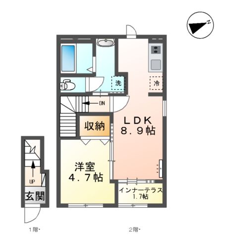 レインボーシティS Vの間取り