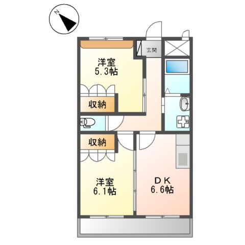 クレアートの間取り