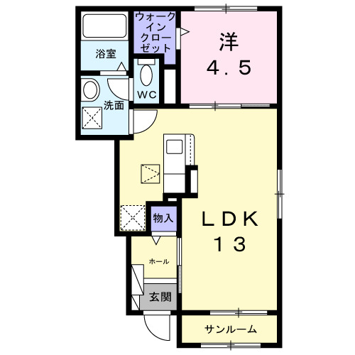 Mars小牧の間取り