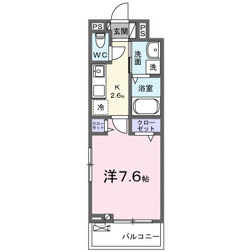 アドヴァン姪浜 E棟の間取り