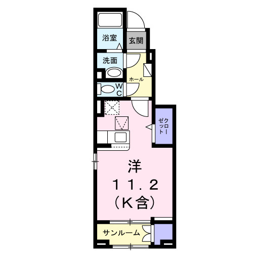 フェリスタ国立の間取り