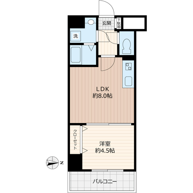 RISE COURT G&Gの間取り