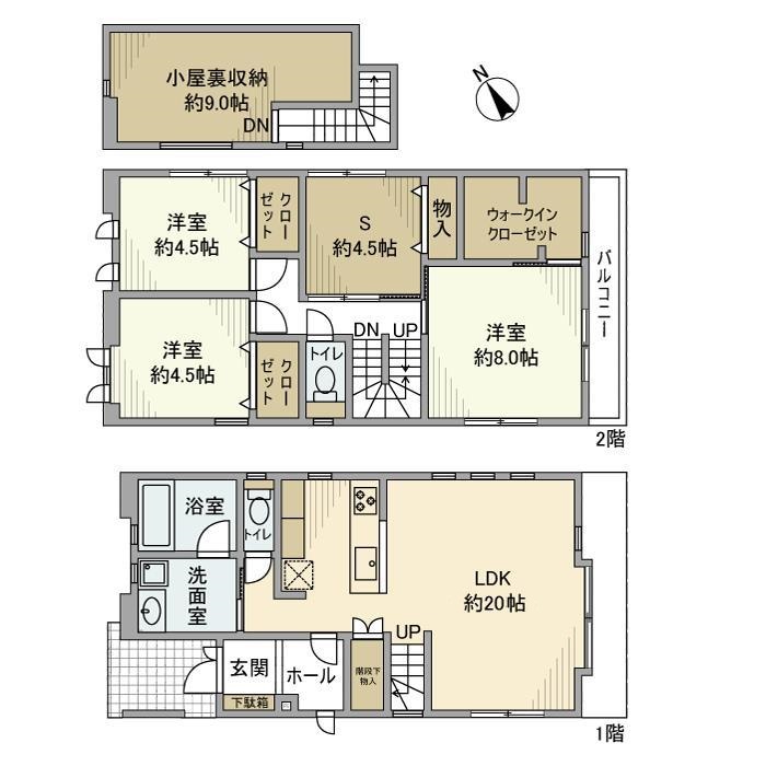 香澄戸建の間取り