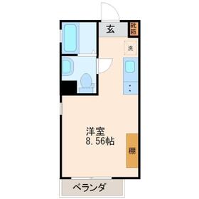 コスモス翔東今泉の間取り