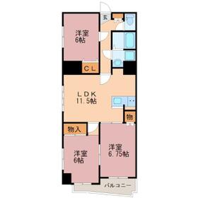 アーバンシェルB館の間取り