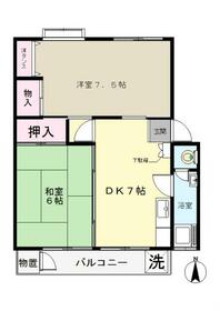富士見町住宅34号棟の間取り