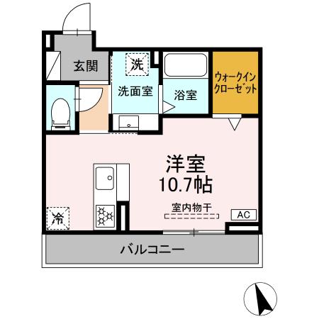 ビューハウス77の間取り