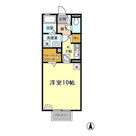 リビングタウンかじま台Ⅱ　Ａの間取り