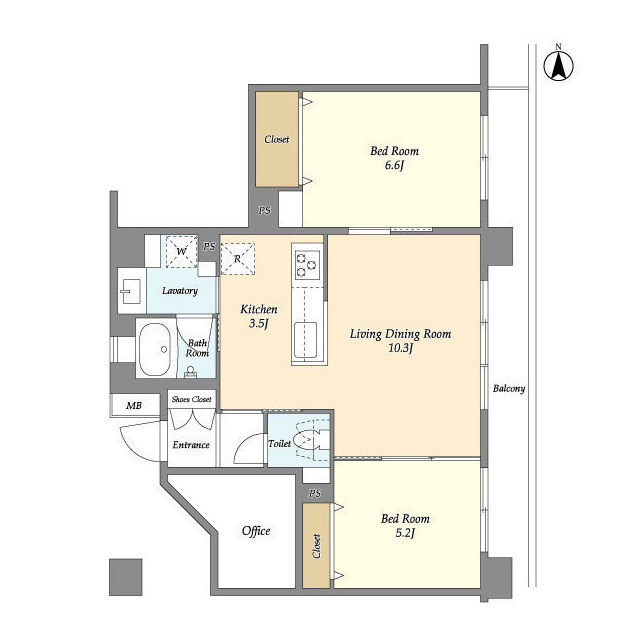 HF大森町レジデンスの間取り
