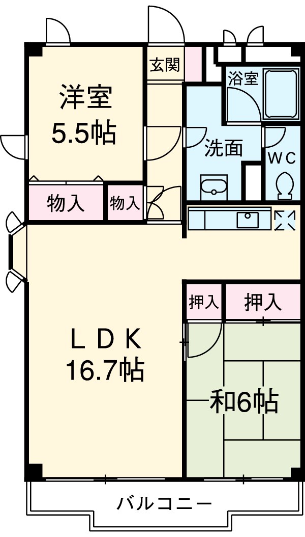 ベルクレエの間取り