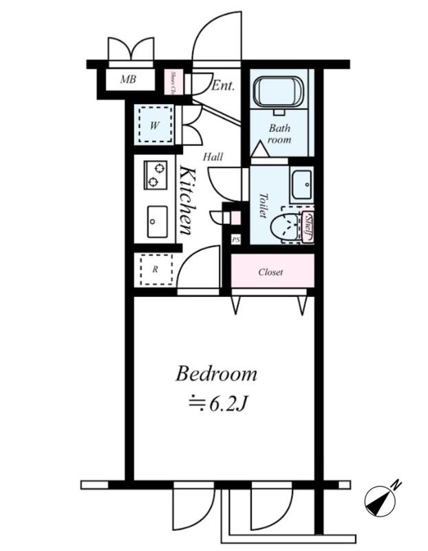 ステージグランデ田園調布アジールコート・203号室の間取り