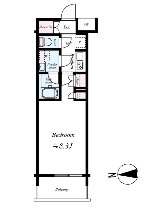 GENOVIA隅田川westskygarden・104号室の間取り