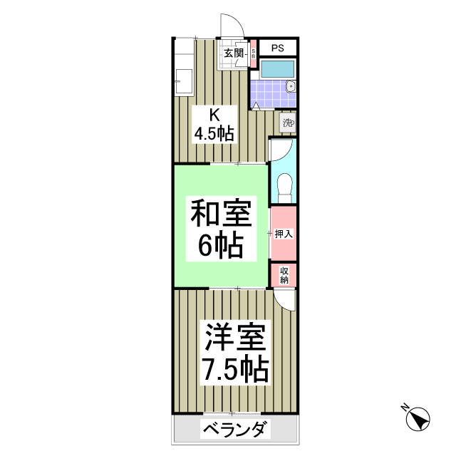 ダイメイパレスⅠの間取り