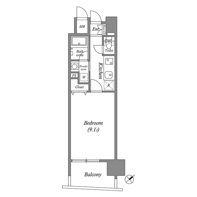千種アヴァンギャルドプレイスの間取り