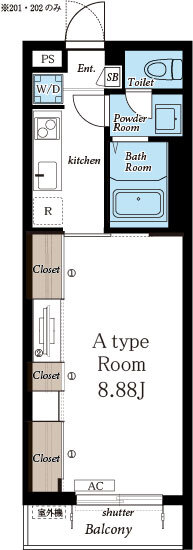 リブリ・ルミエイトⅡの間取り