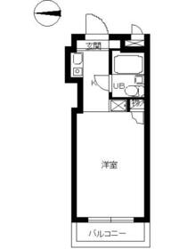 スカイコート品川第２・201号室の間取り