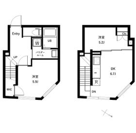 オーキッドレジデンス代々木 EASTの間取り