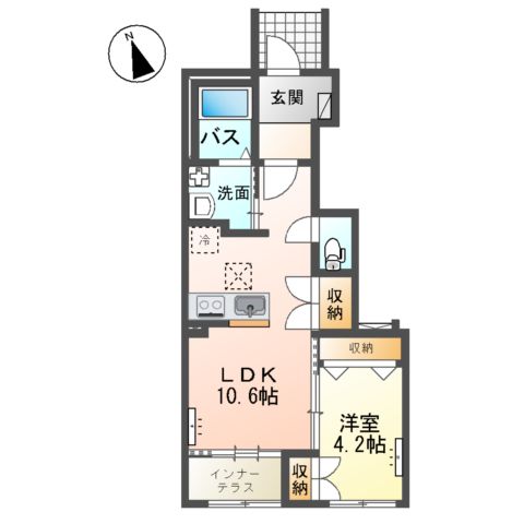 仮)阿見町阿見新築アパートの間取り
