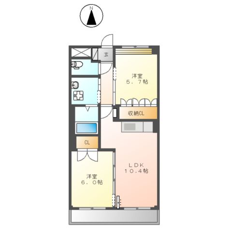 ベル ウッドⅠの間取り