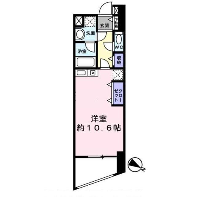 カームコート白金高輪の間取り