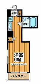 プリンセスコート赤堤・214号室の間取り