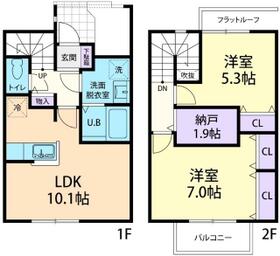 Cross Heighes(クロス ハイツ)・Ⅱの間取り