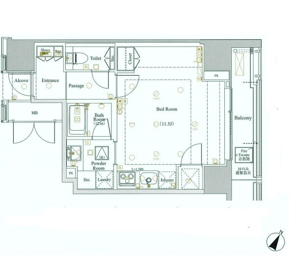 モデルノ　トッレ　松濤の間取り