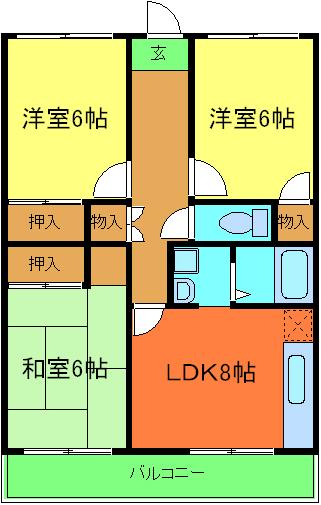 グリーンハイツ泉の間取り