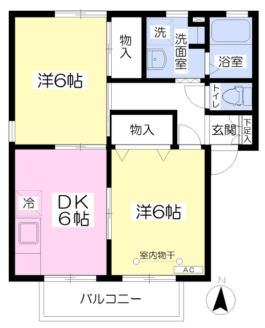 メゾンボヌールAの間取り