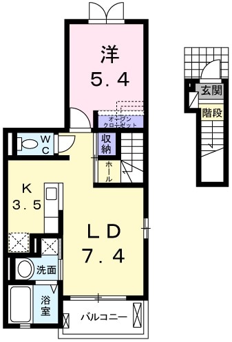 ルレエシャトーⅡの間取り
