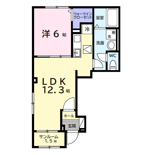 デルーナⅠの間取り